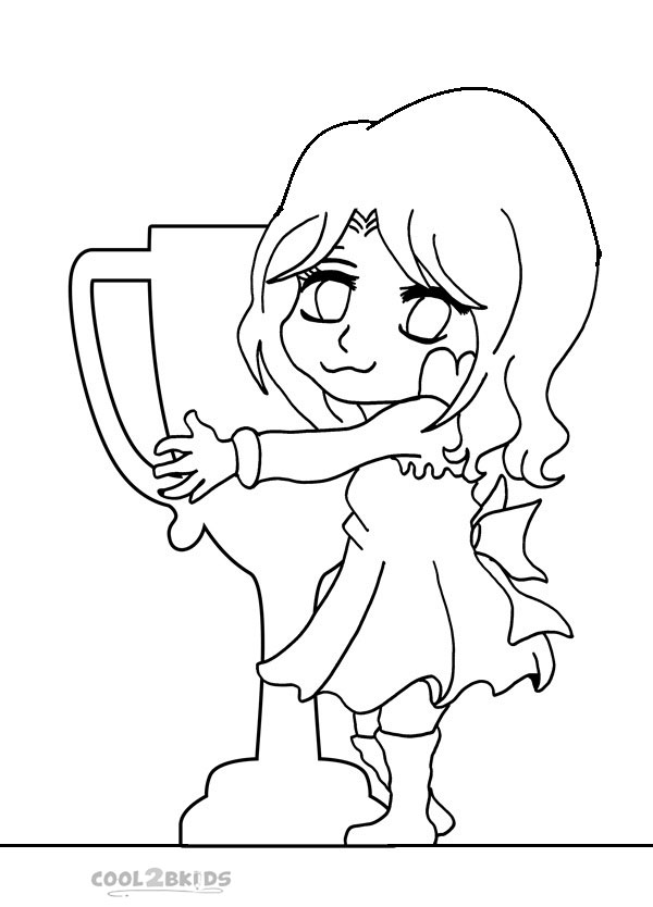 Printable Chibi Coloring Pages Kids Cool2bkids Free Dog