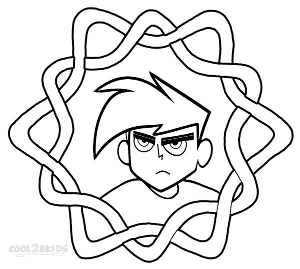 danny phantom printable coloring pages - photo #35