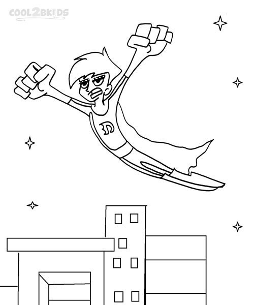 danny phantom printable coloring pages - photo #25