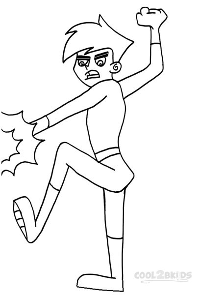 danny phantom coloring pages online - photo #24