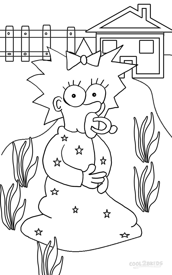 Printable The Simpsons Coloring Pages For Kids | Cool2bKids