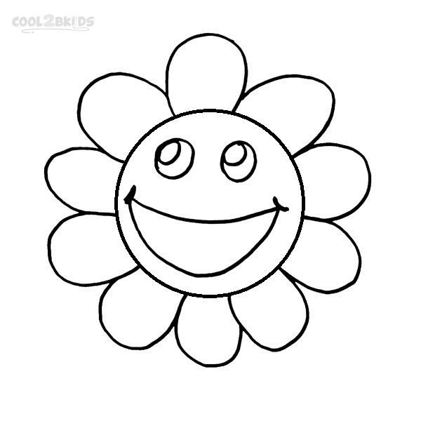 a happy face coloring pages - photo #11