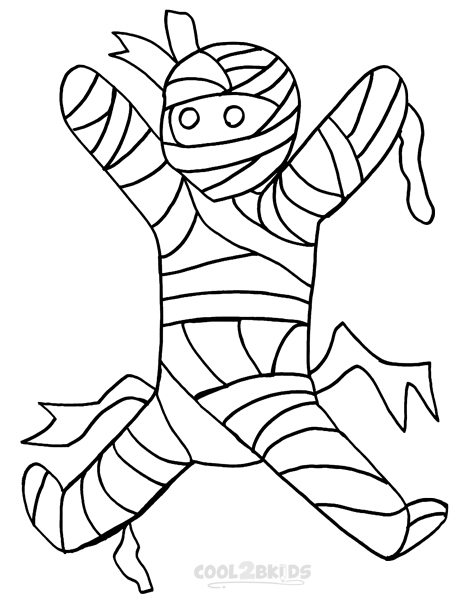 Printable Mummy Coloring Pages For Kids Cool2bkids