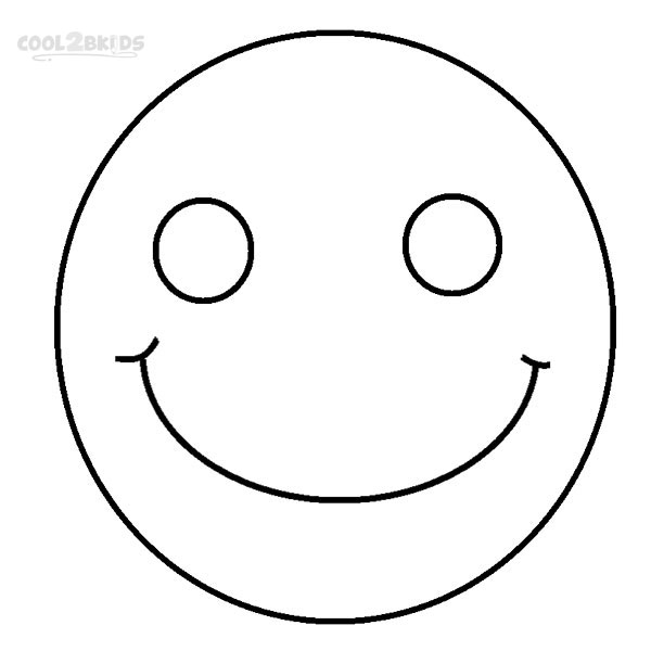 a happy face coloring pages - photo #10