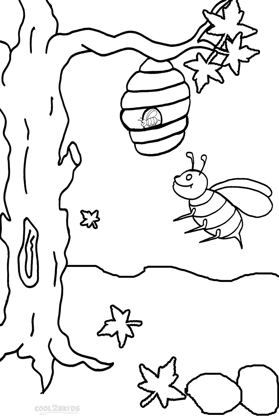 Free Printable Bumble Bee Coloring Pages Image