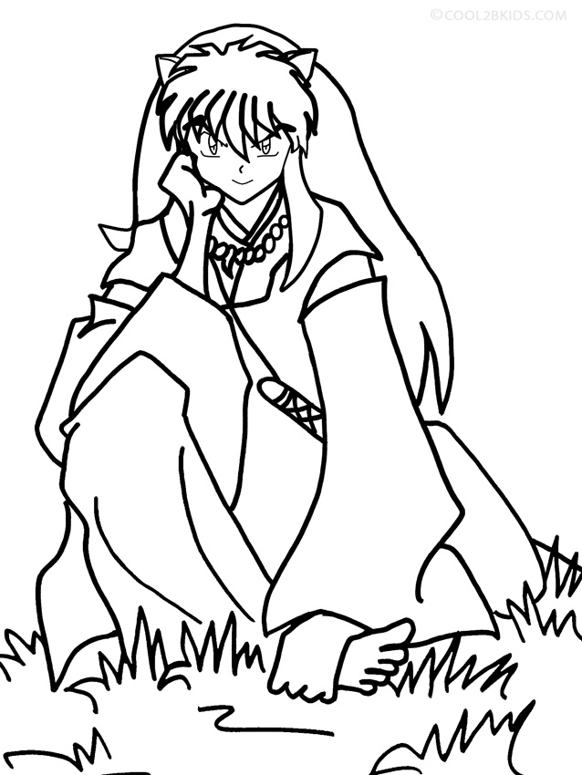 Printable Inuyasha Coloring Pages For Kids | Cool2bKids