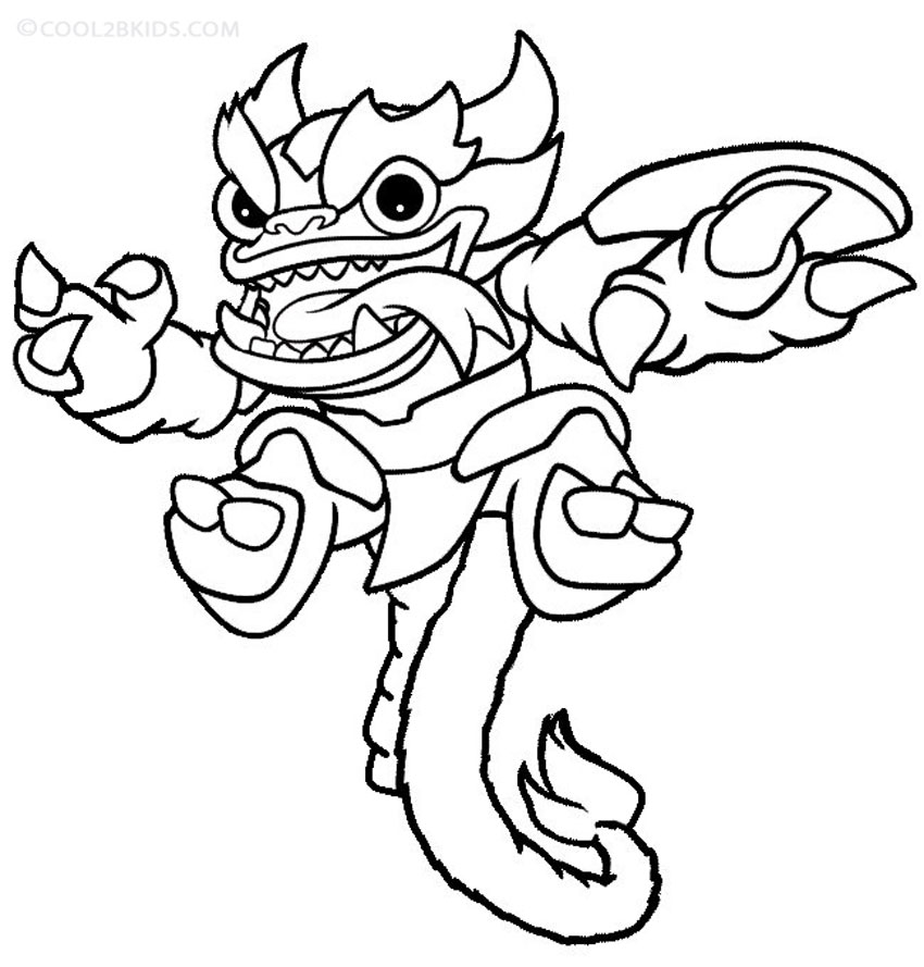 Printable Skylander Giants Coloring Pages For Kids