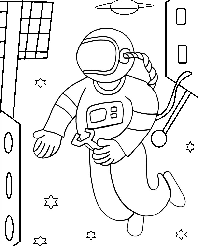 Astronaut Color Pages