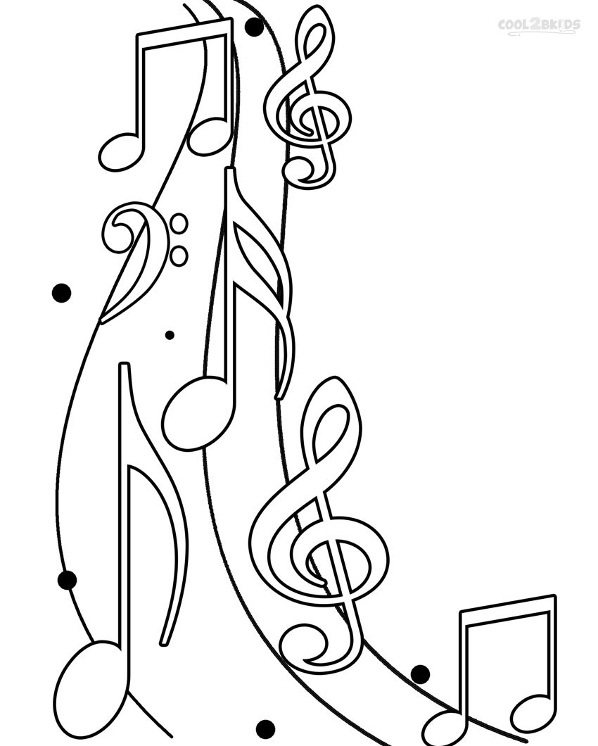 Printable Music Note Coloring Pages For Kids  Cool2bKids