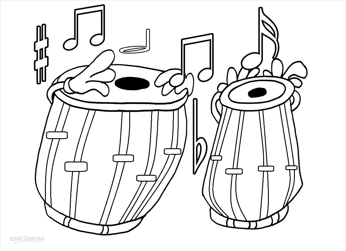 Music Note Coloring Pages Print
