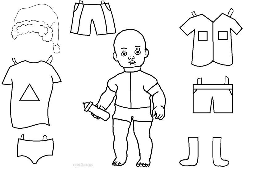 paper dolls printable coloring pages - photo #35