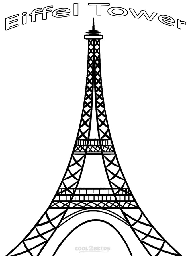Paris Eiffel Tower Coloring Pages paris-eiffel-tower-coloring-pages
