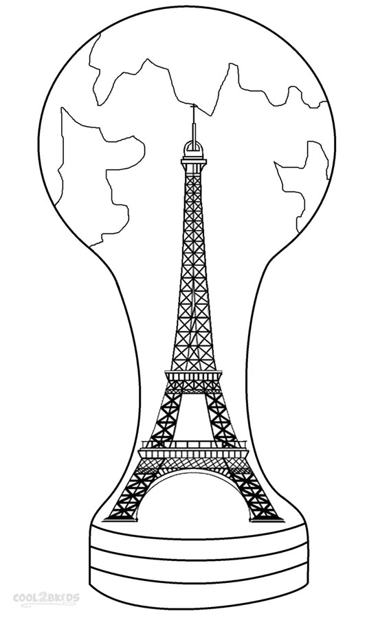 Printable Eiffel Tower Coloring Pages For Kids | Cool2bKids