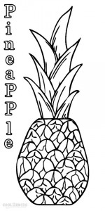 Printable Pineapple Coloring Pages For Kids | Cool2bKids