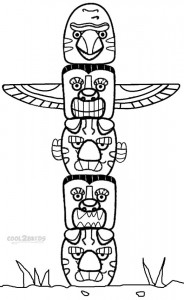 Printable Totem Pole Coloring Pages For Kids | Cool2bKids