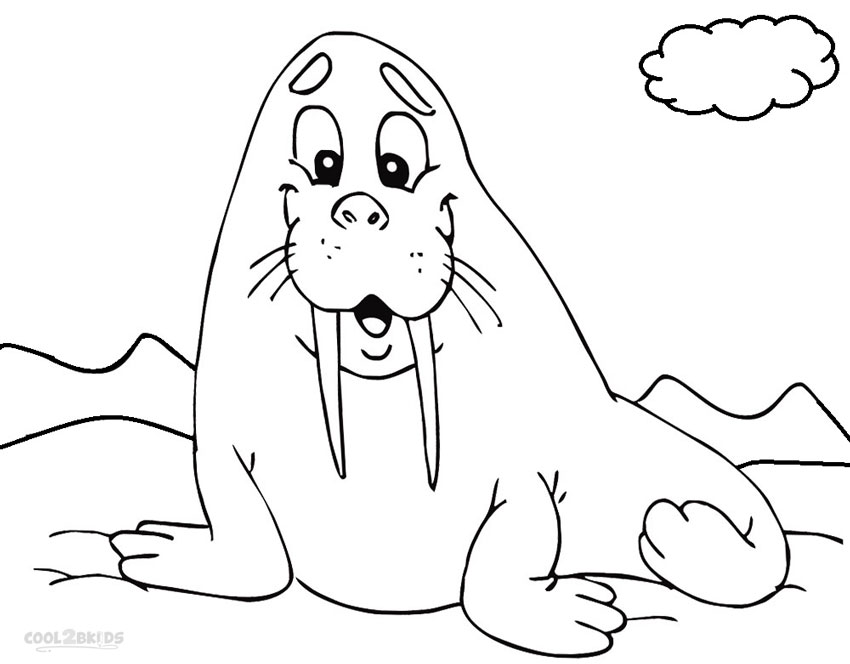 Printable Walrus Coloring Pages For Kids Cool2bKids