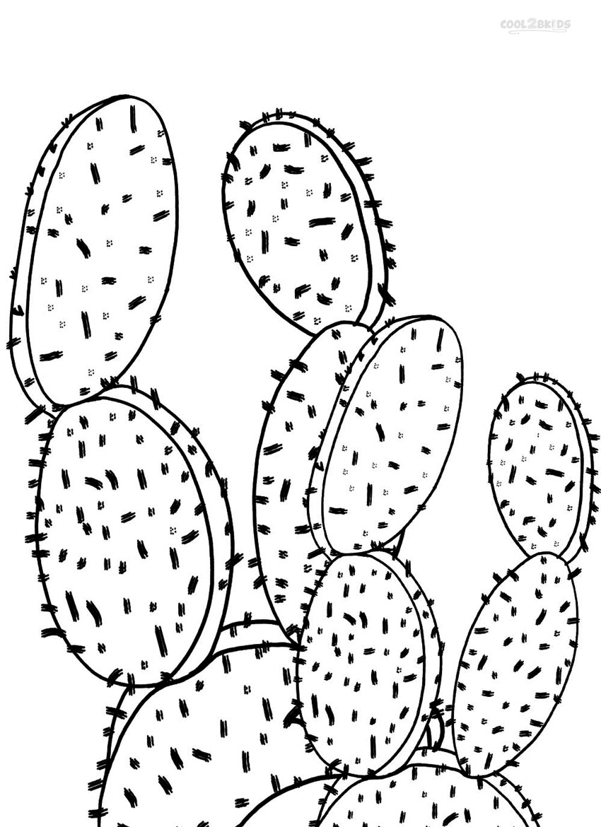 Printable Cactus Coloring Pages For Kids Cool2bKids