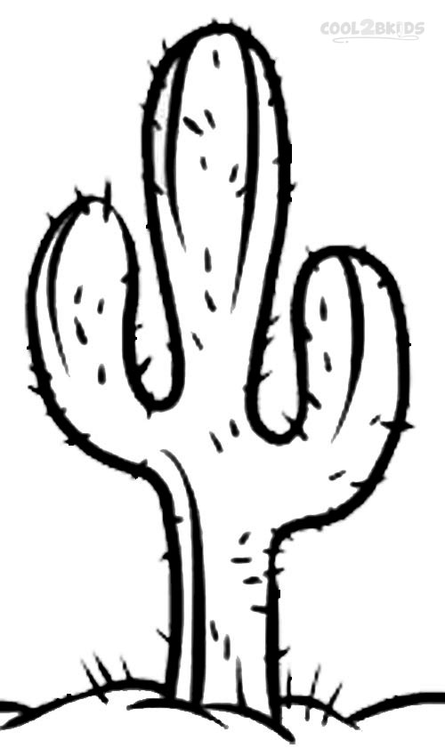 cactus coloring pages for kids printable - photo #2