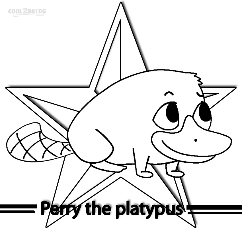 Printable Perry the Platypus Coloring Pages For Kids