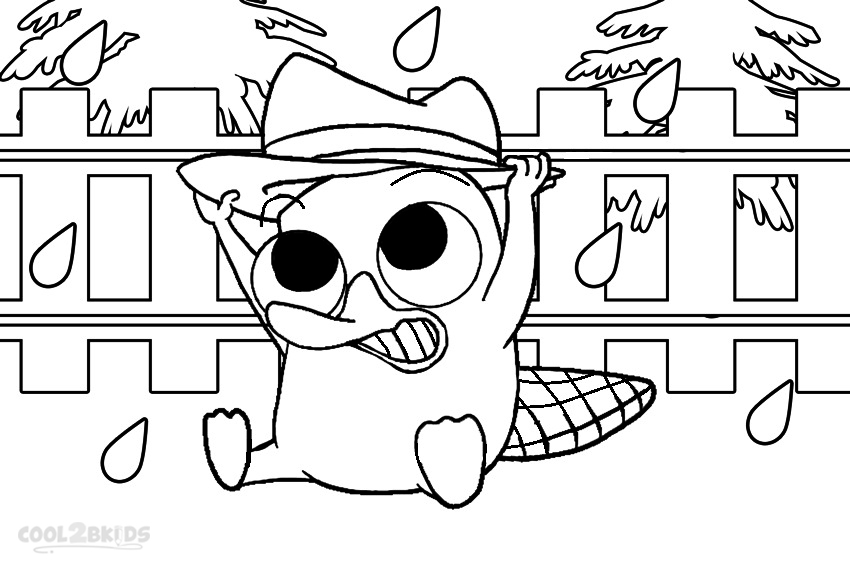 Printable Perry the Platypus Coloring Pages For Kids