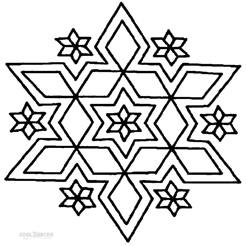 Printable Rangoli Coloring Pages