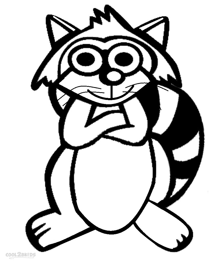 raccoon coloring pages - photo #34