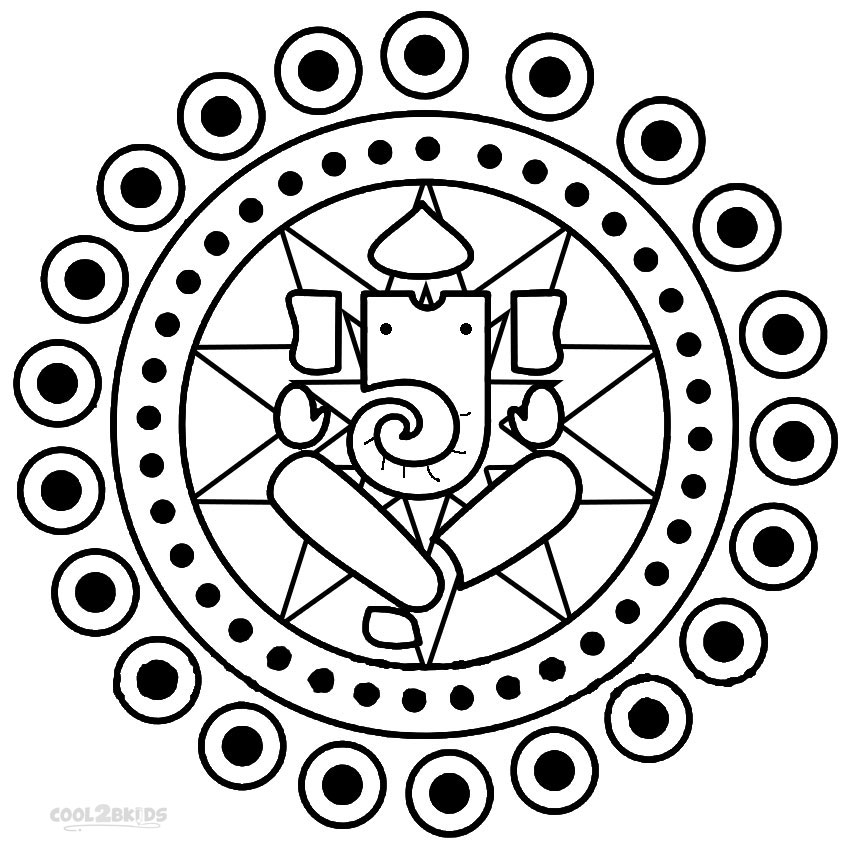 rangoli designs coloring pages - photo #34