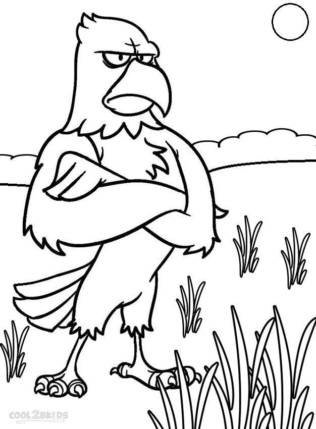 eagle cartoon coloring pages - photo #21