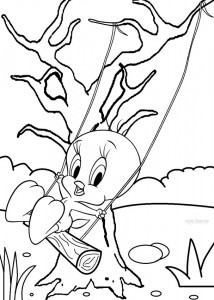 taz and tweety bird coloring pages - photo #22
