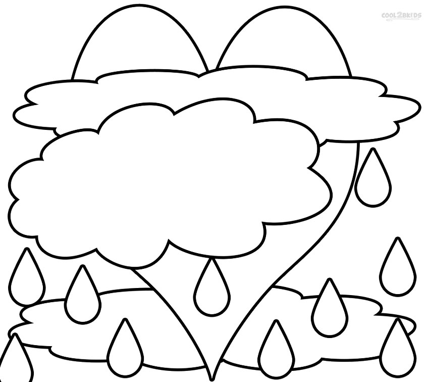 Printable Cloud Coloring Pages For Kids | Cool2bKids