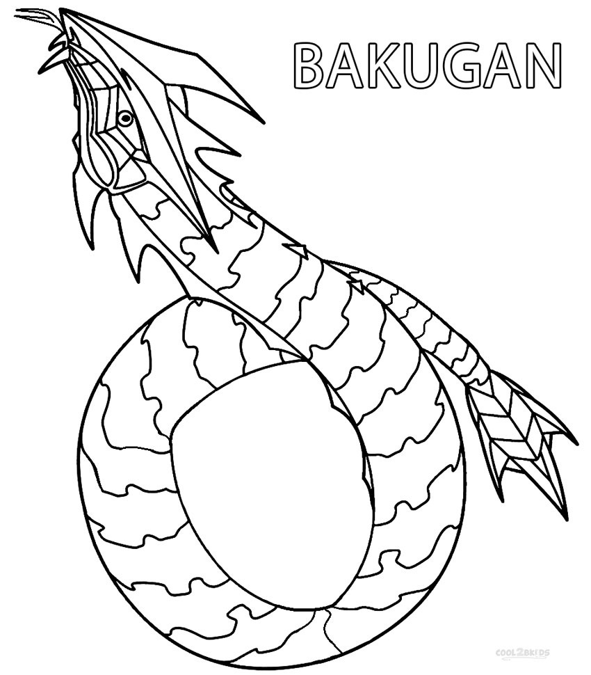 Bakugan Dragonoid Coloring Pages