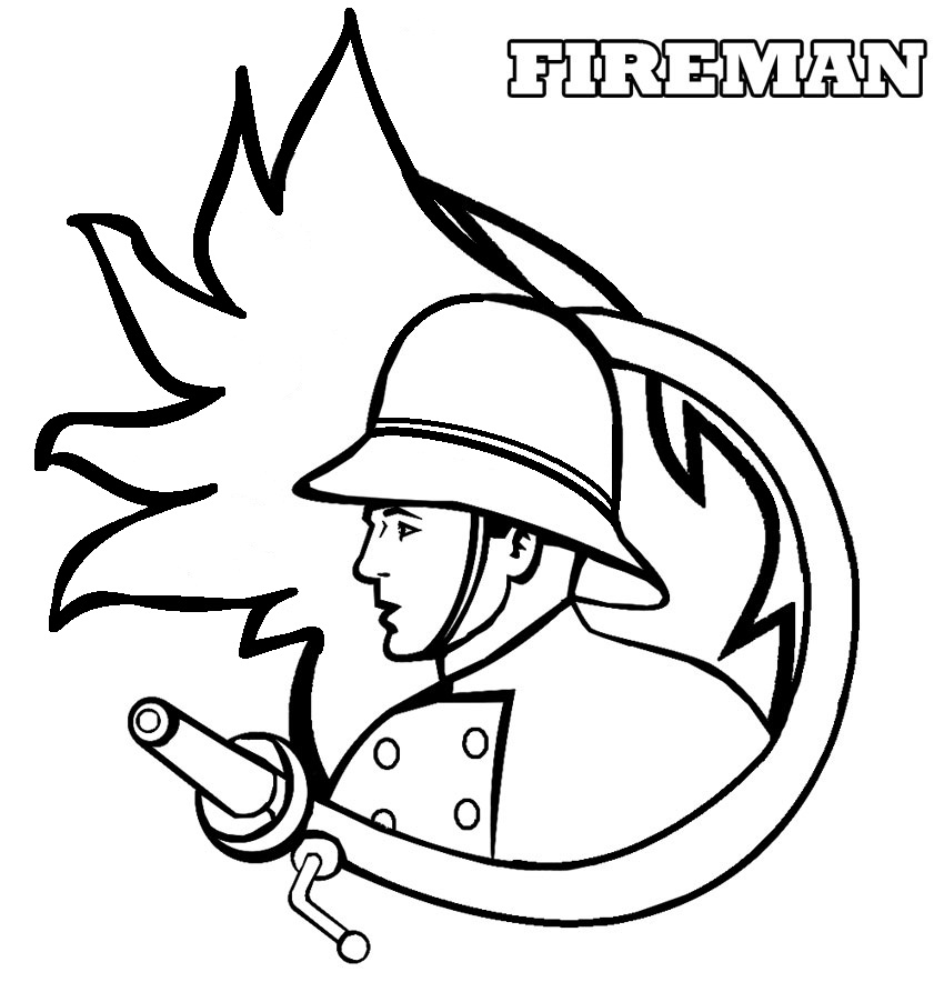 fireman coloring book pages - photo #14