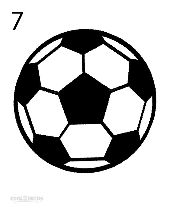 How to Draw a Soccer Ball (Step by Step Pictures) | Cool2bKids