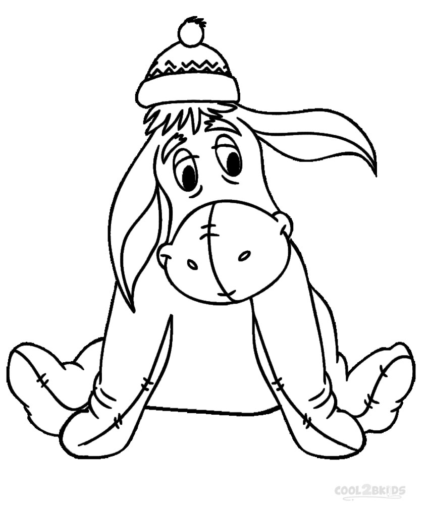 baby eyore coloring pages - photo #8