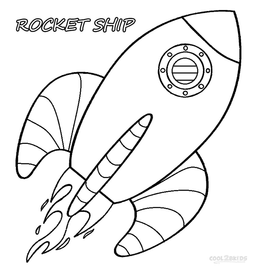 Printable Rocket Ship Coloring Pages For Kids | Cool2bKids