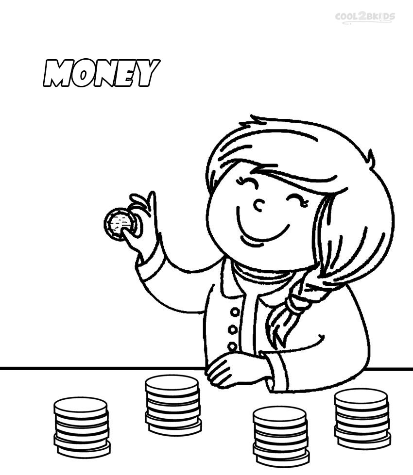 Coloring Pages of Money