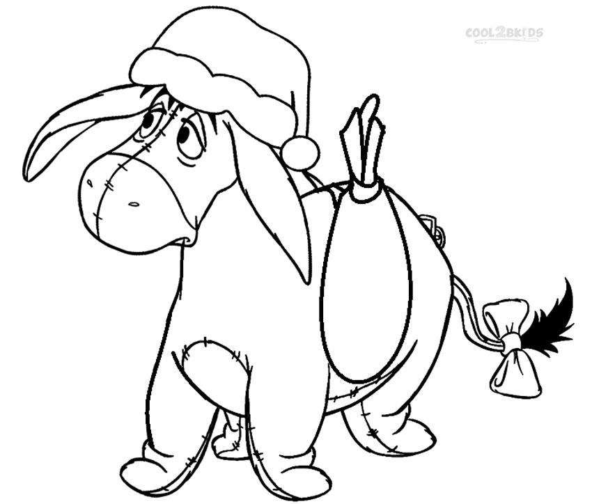 sad eeyore coloring pages - photo #36