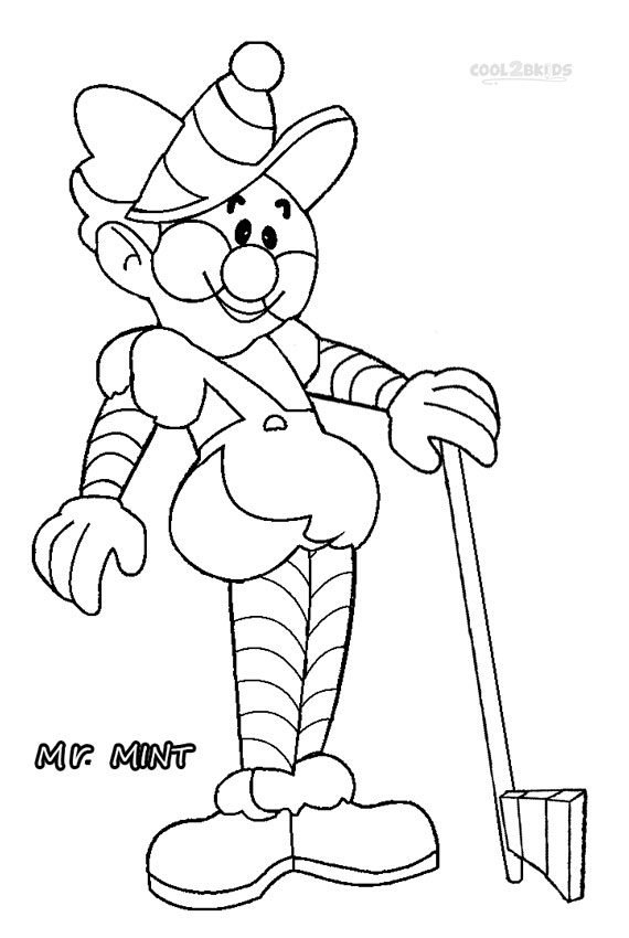 Printable Candyland Coloring Pages Kids Cool2bkids Mint Candy