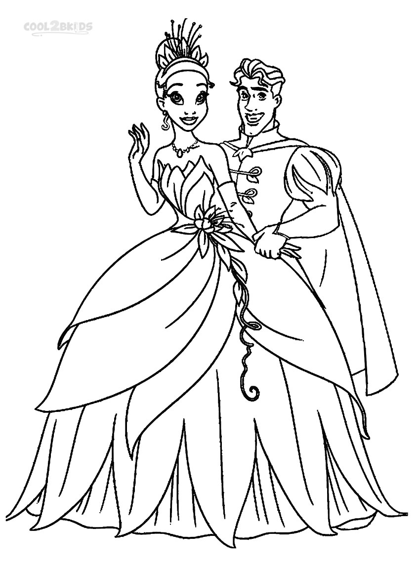 Disney Princess Tiana Coloring Pages Free Printable Princess Tiana Coloring Pages For Kids | Cool2bKids