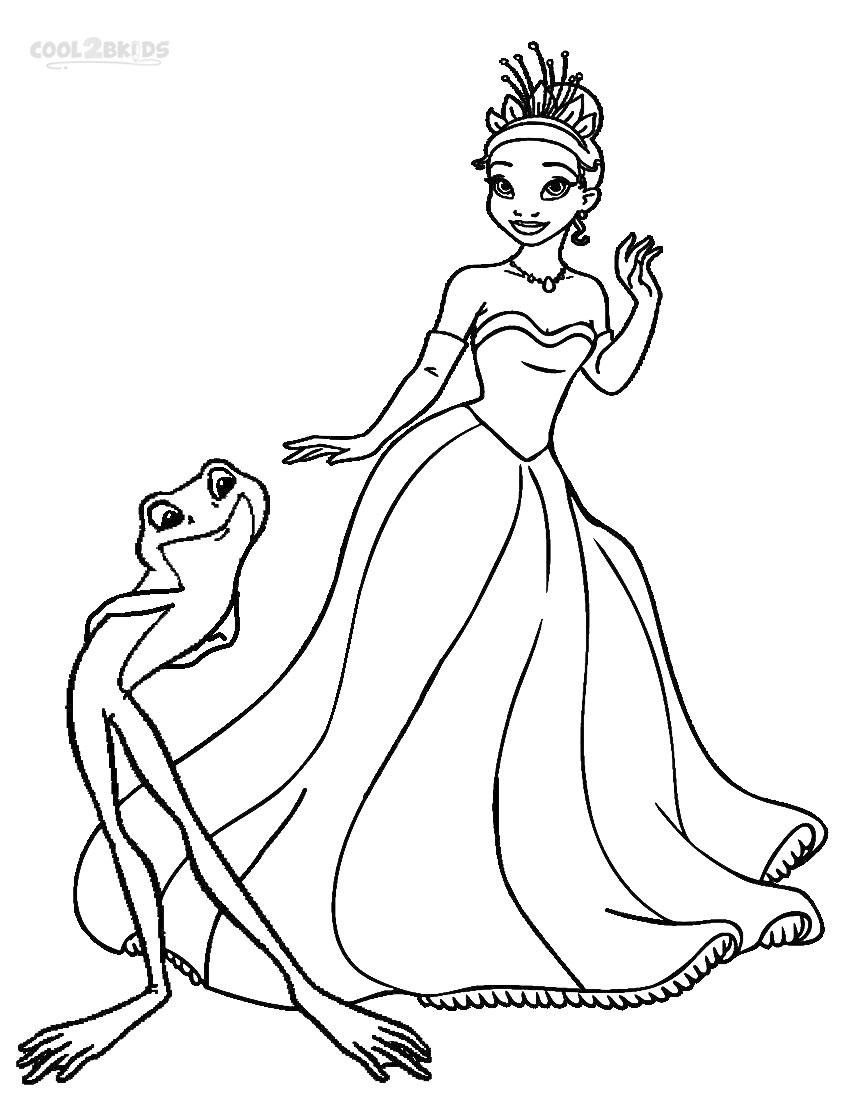 Printable Princess Tiana Coloring Pages For Kids Cool2bKids