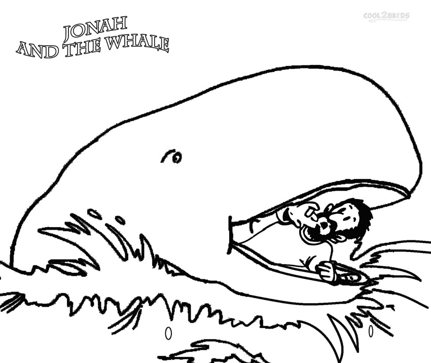 Printable Jonah and the Whale Coloring Pages For Kids | Cool2bKids
