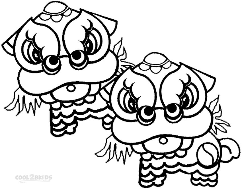 Printable Chinese Year Coloring Pages Kids Cool2bkids Preschool Kindergarten