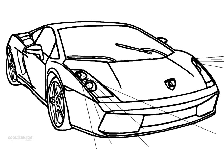 Printable Lamborghini Coloring Pages For Kids | Cool2bKids