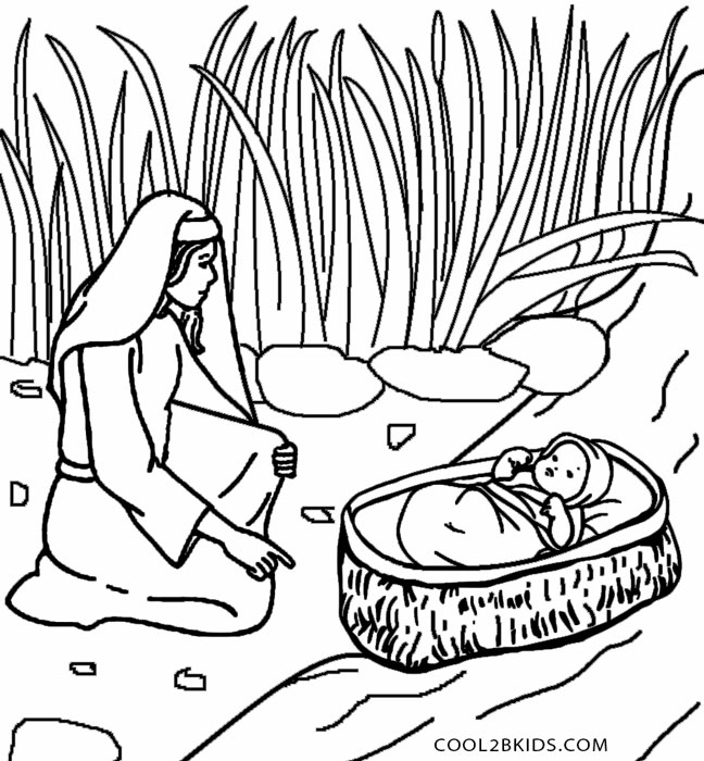 Printable Moses Coloring Pages For Kids | Cool2bKids