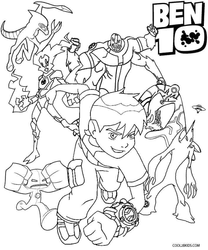 Printable Ben Ten Coloring Pages For Kids | Cool2bKids
