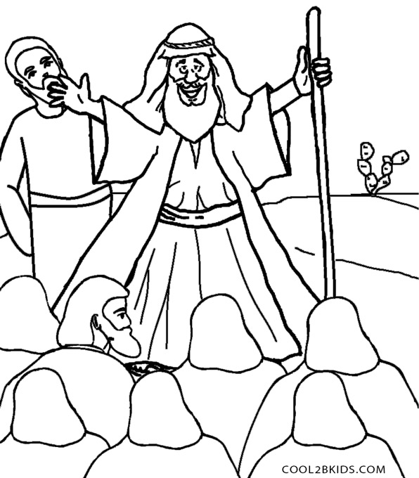 Printable Moses Coloring Pages For Kids | Cool2bKids