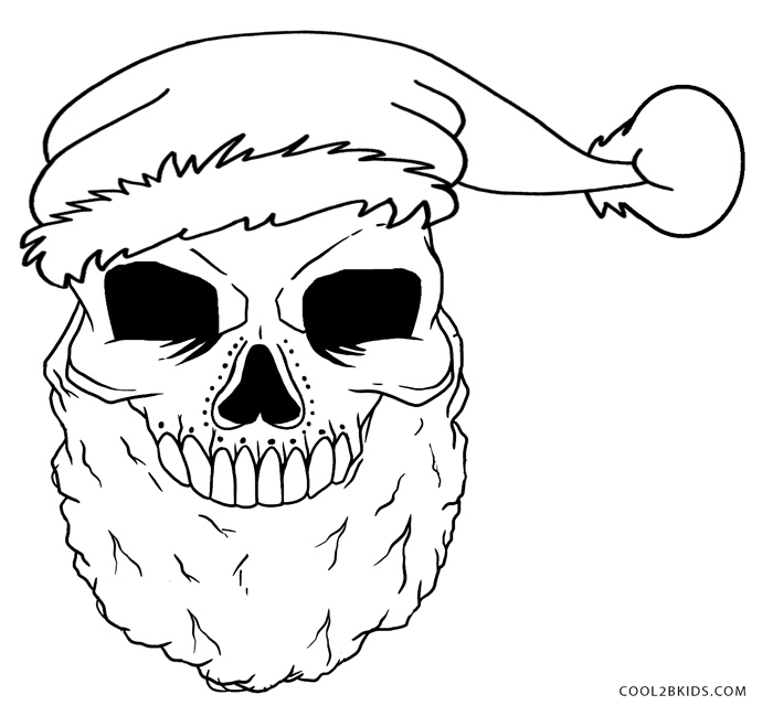 skull Colouring Pages