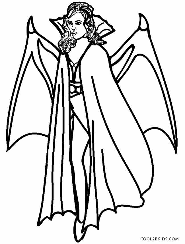 Printable Vampire Coloring Pages For Kids | Cool2bKids