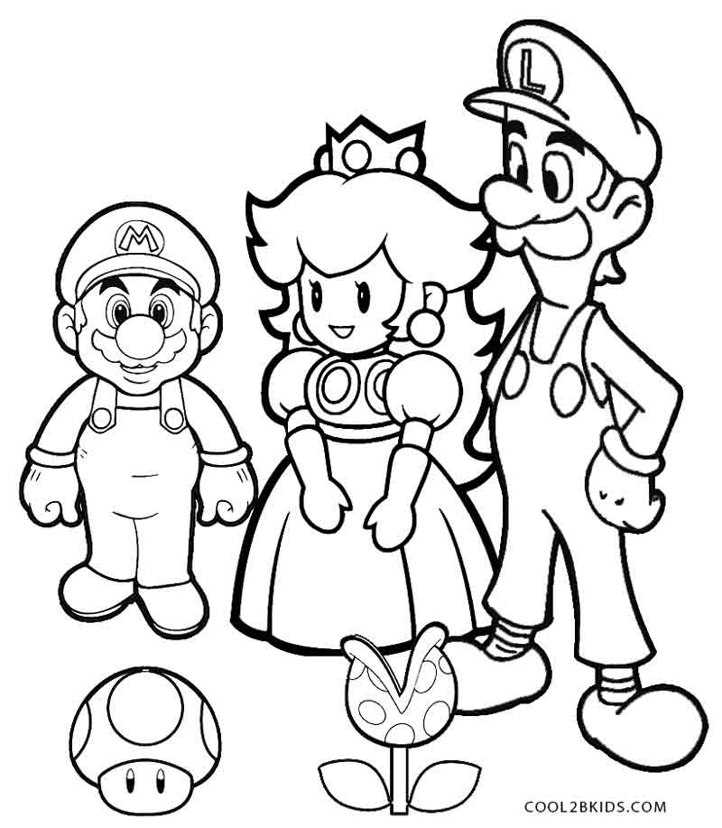 Printable Luigi Coloring Pages For Kids Cool2bKids