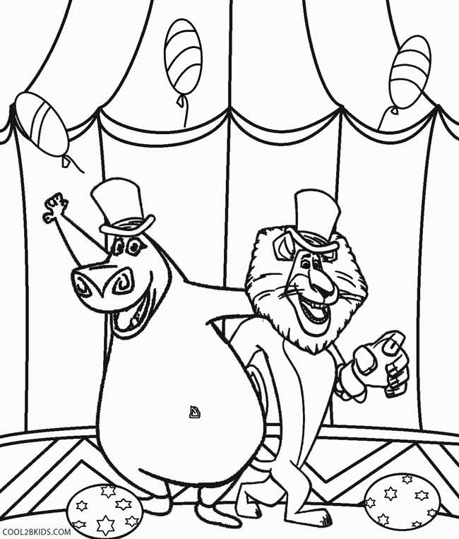 madagascar 2 printable coloring pages - photo #34